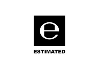 Estimated simple flat icon vector illustration