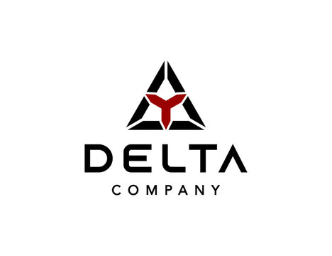 Triangle delta logo template