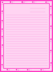 vector image of a frame for a notebook.