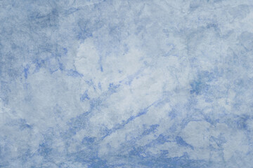 Obraz premium Blue paper background texture, old vintage wrinkled paper with white marbled pattern
