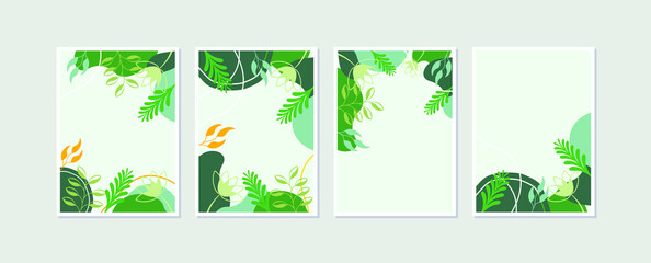 Nature Background. Botanical wall art. Vector illustration. Organic shape design and symbol.