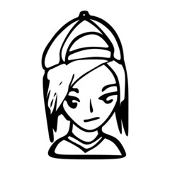 person style of avatar hand drawn illustration
