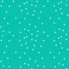 White polka dots on green blue background white seamless texture collection