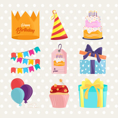 birthday party icons