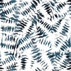 Seamless navy blue and white abstract grungy seamless surface pattern design for print. High quality illustration. Texture for background or textile or fabric or wallpaper or interior design. - 473240662