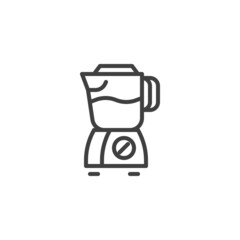 Blender, mixer line icon