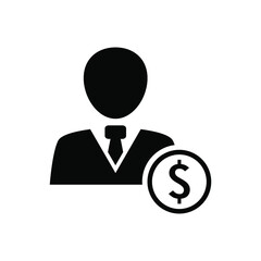 Broker icon vector graphic