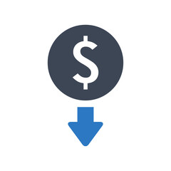 Money withdrawal icon vector graphic