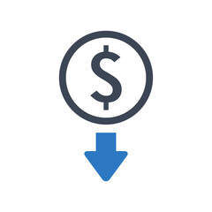 Money withdrawal icon vector graphic