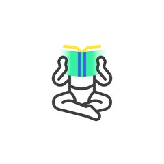 Early reading line icon