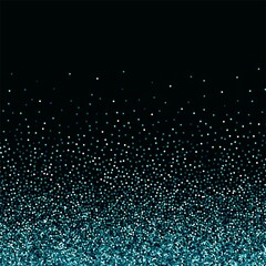 Abstract glitters falling particles on black background
