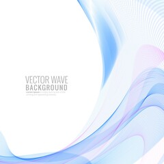 Abstract stylish colorful wave vector illustration