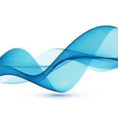 Abstract flowing business wave on white background