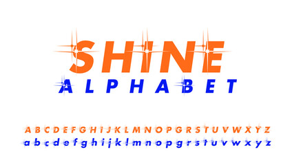 Shine Alphabet Vector Sign