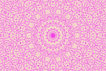Purple and Pink Abstract kaleidoscope background. kaleidoscope texture design. multicolor kaleidoscope. Kaleidoscopic pattern. Mandala pattern. Batik Pattern