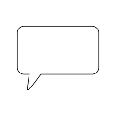 Chat message icon. Chat bubble. Vector & illustration.