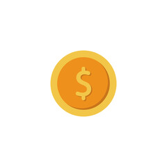 Obraz premium money coin icon design template vector isolated illustration