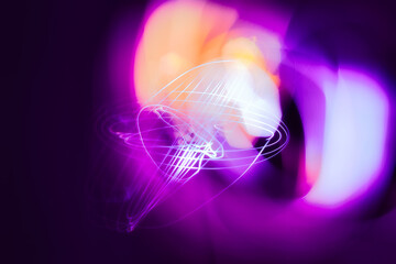 Series of abstract light experiments, showing movement and complex patterns. Great for technology or to illustrate thoughts and complex arrangements. 