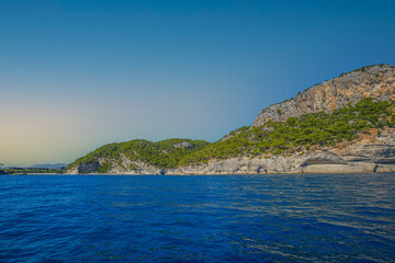 seascape in the warm mediterranean sea