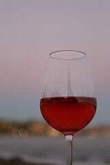 red wine in a glass