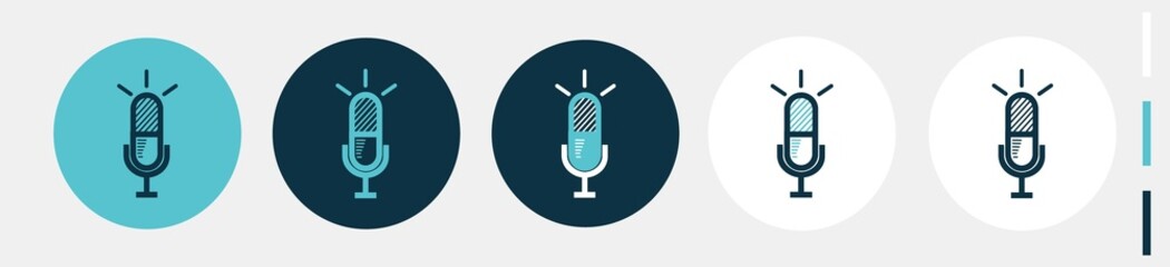capsule microphone podcast icons