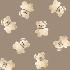 Cute Teddy Bear Doll Pattern