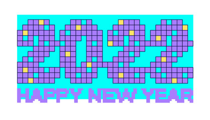 Happy new year 2022 vector background