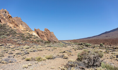 Fototapeta na wymiar Volcanic landscape of the Canary Islands, Spain