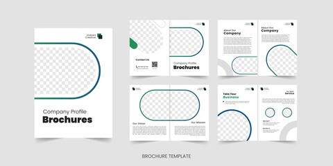 Brochure template layout design, minimal multipage business brochure template design, annual report, corporate company profile, editable template layout