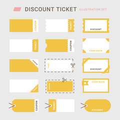 セール　クーポン　フラットアイコン