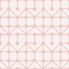 lines and dots geometrical seamless pattern with points connected by line in different directions, trendy urban industrial background