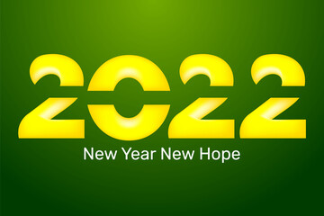 happy new year typography design