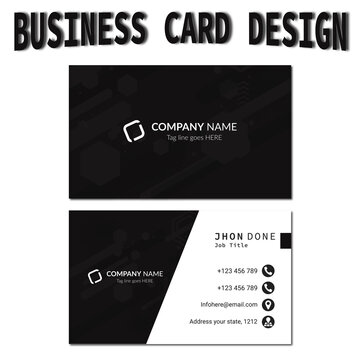 professional business card design, Minimalist luxury modern business card, unique business card