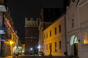 Fototapeta na wymiar Sandomierz nocą 