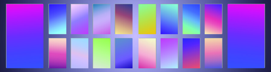Fototapeta premium Modern vibrant gradient background. Creative template for design, cover, banner, poster, mobile app 