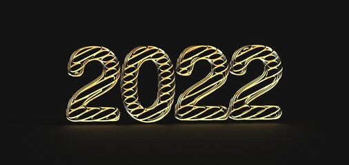 Neujahrsgrüße 2022 - Silvester Dekoration