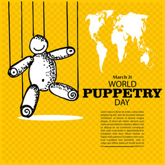 world puppetry day, poster and banner