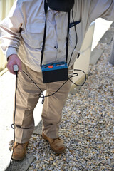 Professional water leak detector using subsurface instruments
