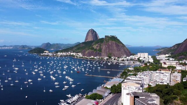 Rio de Janeiro Brazil. International travel destination of coast city of Rio de Janeiro, Brazil. Tropical vacation travel.