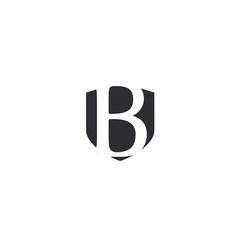 Initial letter B template logo design