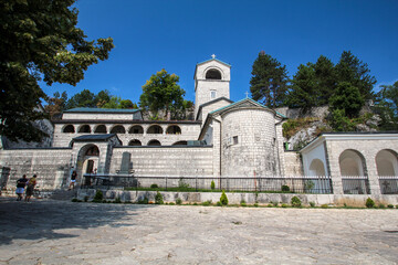 Fototapeta na wymiar Famous Cetinje Monastery from the outside, Montenegro