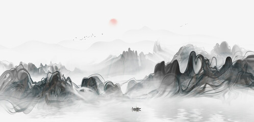 New Chinese abstract landscape painting