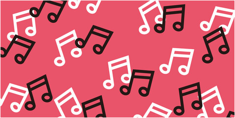 Music pattern background wallpaper (Music series,flat version,vector)