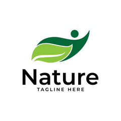 human tree logo icon vector template.