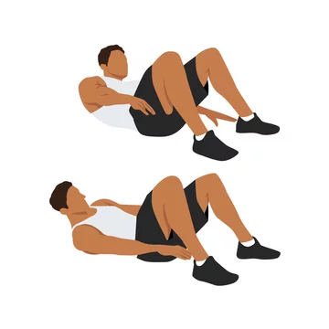 Heel touches abs hotsell
