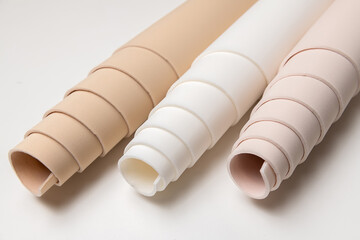 Linen foam rubber. Background image with empty space for text.