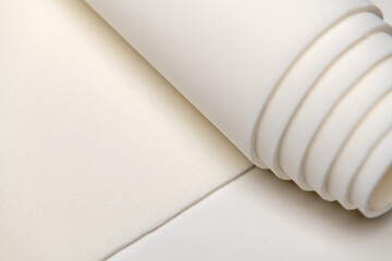 Linen foam rubber. Background image with empty space for text.