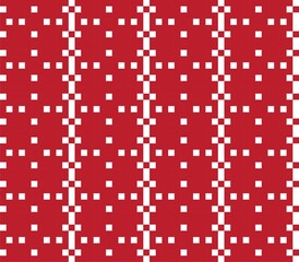 Christmas Fair Isle Seamless Pattern Background