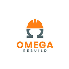 omega rebuild logo design concept free template
