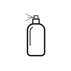 Bottle spray icons symbol vector elements for infographic web